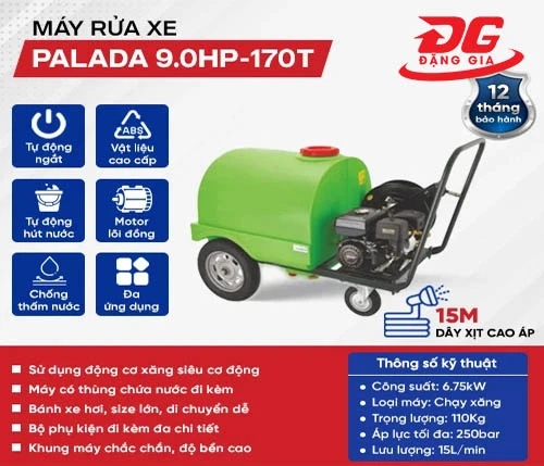 Máy rửa xe ô tô công nghiệp Palada 9.0HP-170T 3