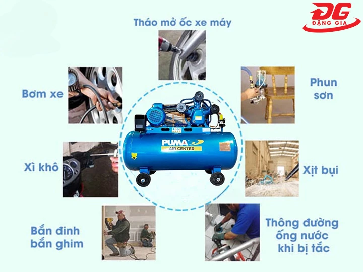 ứng dụng máy nén khí Puma 200L