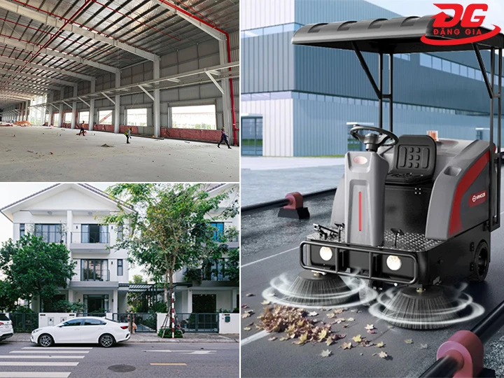 ứng dụng xe quét rác ngồi lái DQC - Tech 140F