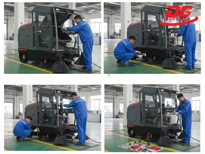 Bảo dưỡng xe quét rác DQC - Tech 12F