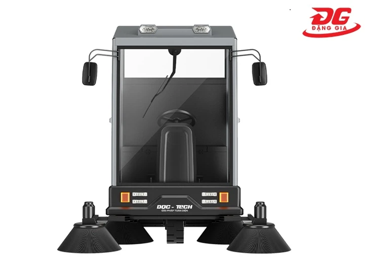 Phía trước xe quét rác ngồi lái DQC - Tech 12F