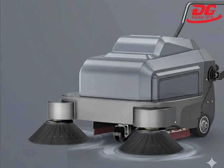 Chi tiết xe quét rác đẩy tay DQC - Tech 3F