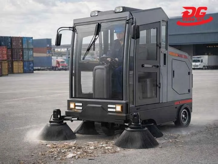 Xe quét rác ngồi lái DQC - Tech 13F chính hãng