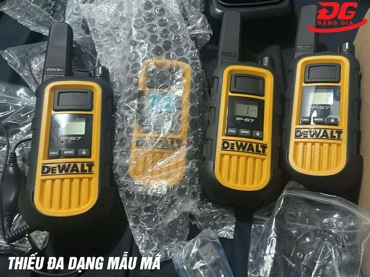 bộ đàm DeWalt ít mẫu mã