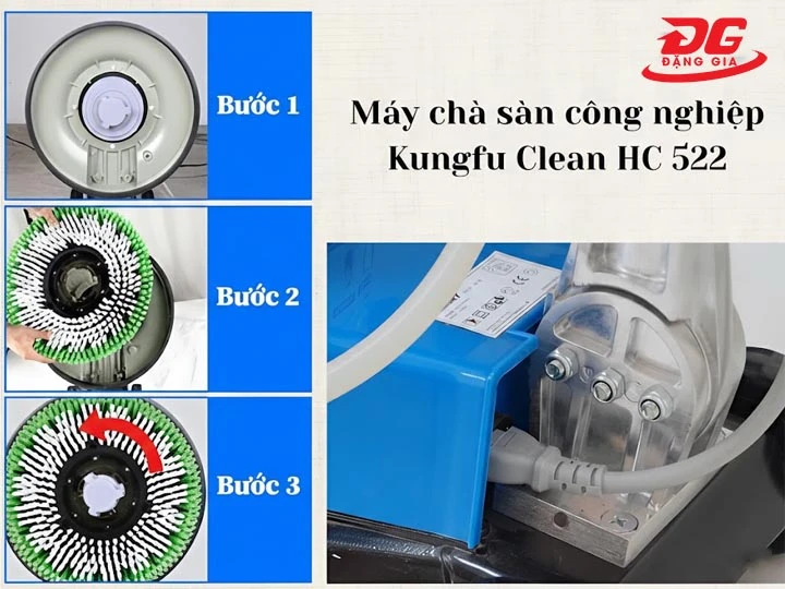 sử dụng Máy chà sàn Kungfu Clean HC 522