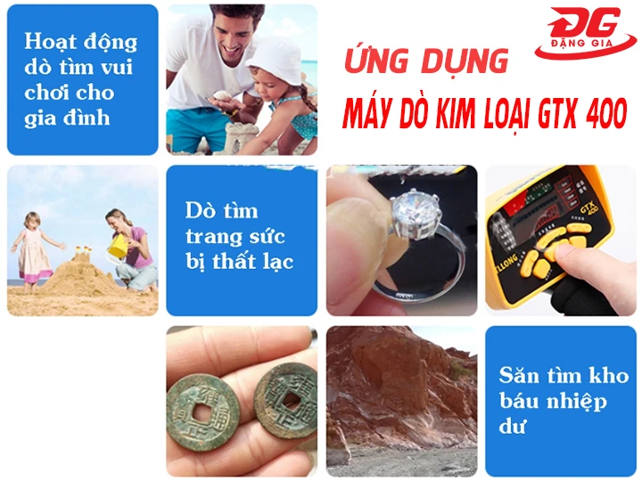 ứng dụng máy dò kim loại GTX 400