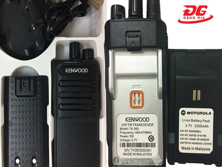 Thiết kế bộ đàm cầm tay Kenwood TK 360