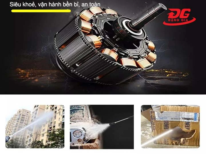 Máy rửa xe Palada 3WZ-2500A xịt rửa sạch