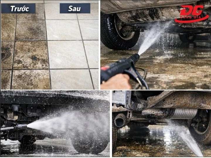 Máy xịt rửa xe ô tô Palada 3200 PSI 5.5KW áp lực mạnh