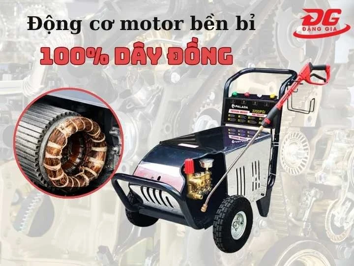 Máy xịt rửa xePalada 3200 PSI 5.5KW động cơ khỏe
