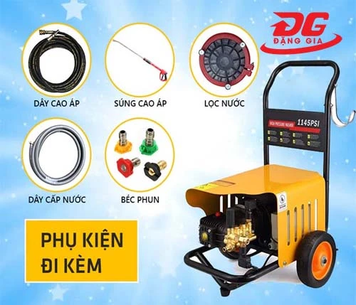 Máy rửa xe ô tô cao áp Palada 1145PSI 2