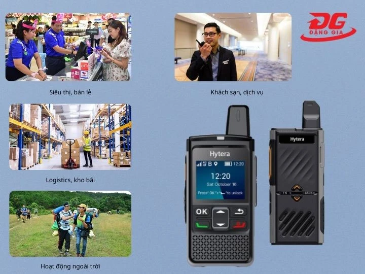 Bộ đàm PoC Hytera PNC360S ứng dụng trong những lĩnh vực nào?