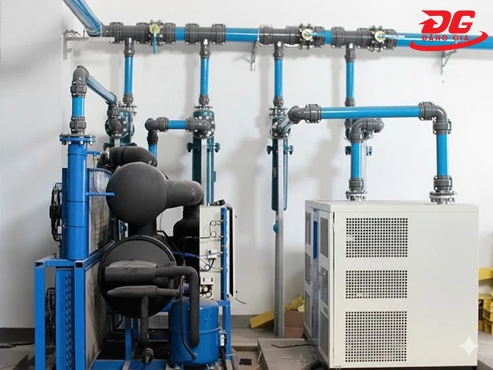 Thay mới đường ống dẫn khí nén khi bị hỏng