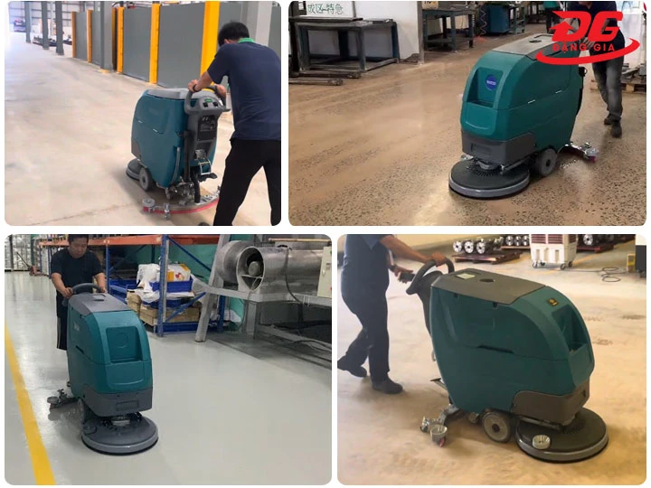 Ứng dụng máy chà sàn nhà xưởng Kraffer KF60