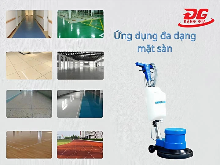 ứng dụng Máy chà sàn công nghiệp Kungfu Clean KF 523