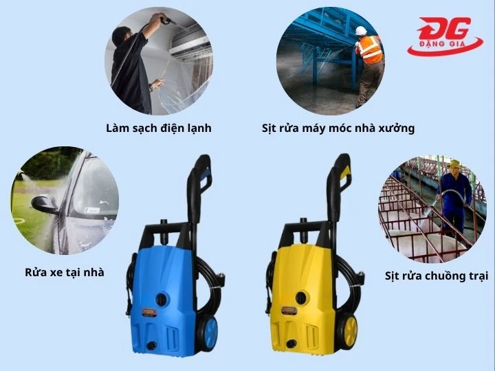 ứng dụng máy rửa xe Oshima CM1 1400W