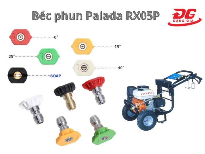béc phun Máy rửa xe cao áp tự động ngắt Palada RX05P