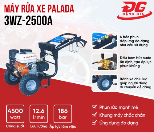 Máy rửa xe ô tô cao áp Palada 3WZ-2500A 2