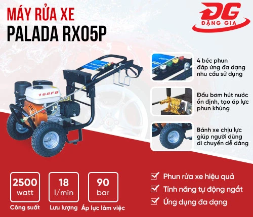Máy rửa xe cao áp tự động ngắt Palada RX05P 2