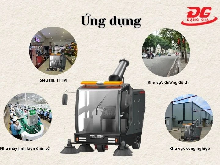 Ứng dụng của Xe quét DQC - Tech 15F