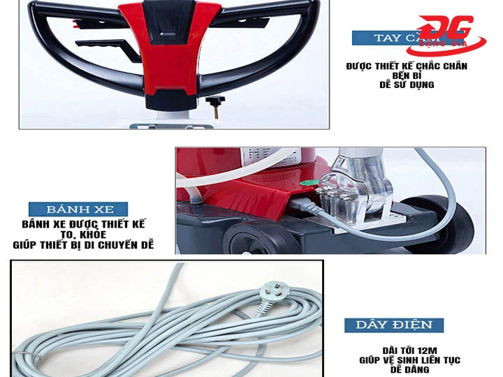 cấu tạo máy chà sàn Supper Clean BD3A