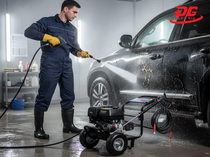 sử dụng máy xịt rửa xe cao áp Palada 3WZ-3200A