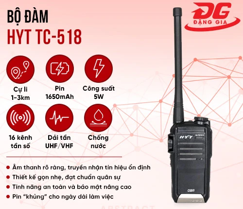 Bộ đàm HYT TC-518 2