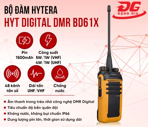 Bộ đàm Hytera HYT Digital DMR BD61X 2