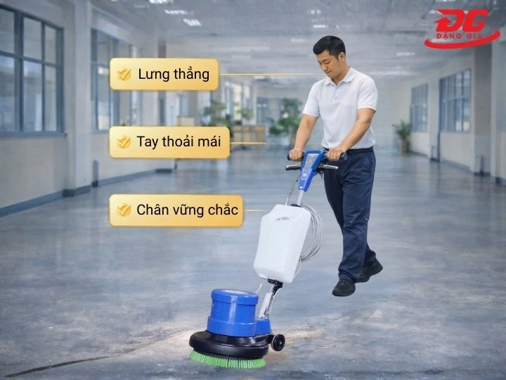 Máy chà sàn công nghiệp Supper Clean HC 523 dễ sử dụng