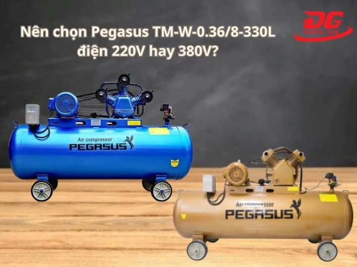 Nên chọn Pegasus TM-W-0.36/8-330L điện 220V hay 380V