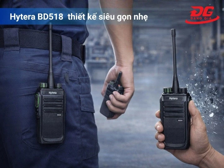 Thiết kế bộ đàm Hytera BD518