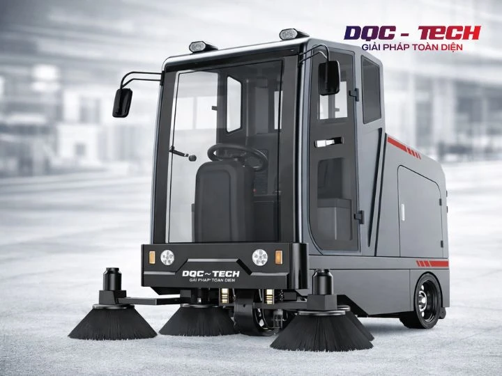 xe quét rác ngồi lái DQC - Tech 10F