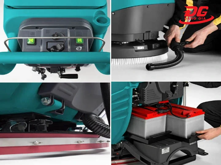 cấu tạo máy chà sàn liên hợp Eureka E50