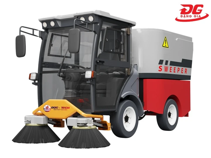 Máy quét rác DQC - Tech 19F có kết cấu bền bỉ