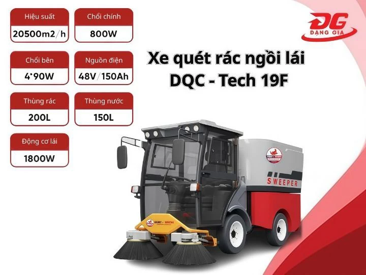 xe quét rác DQC - Tech 19F