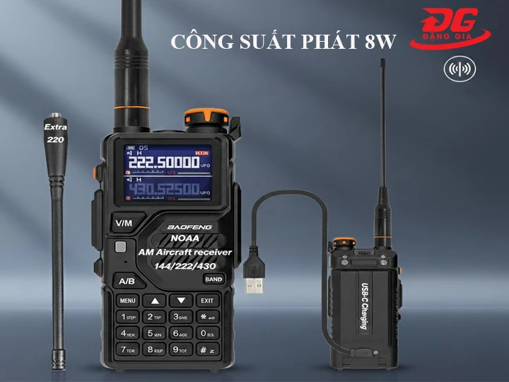 Công suất phát bộ đàm Baofeng K5 Plus