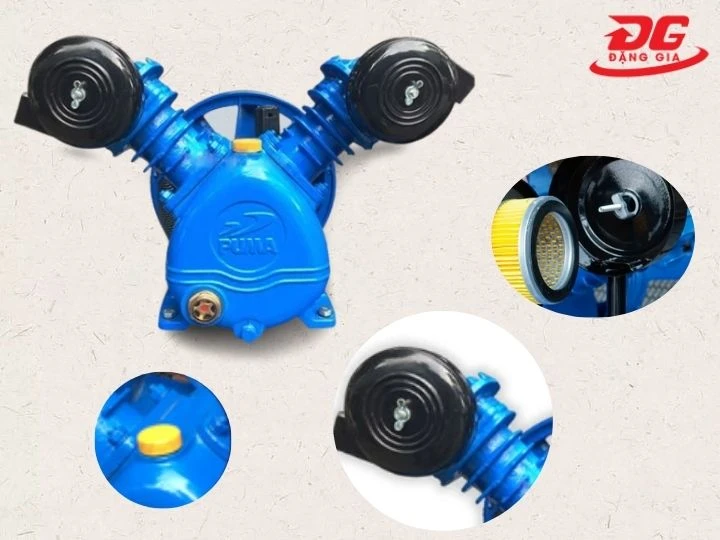 Thiết kế dễ lắp đặt của đầu nén khí Puma PX0260 (1/2HP)