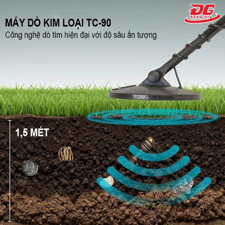 máy dò kim loại TC-90 dò tìm ở độ sâu lớn