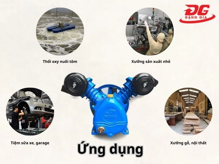 Ứng dụng đầu nén khí Puma PX0260 (1/2HP)