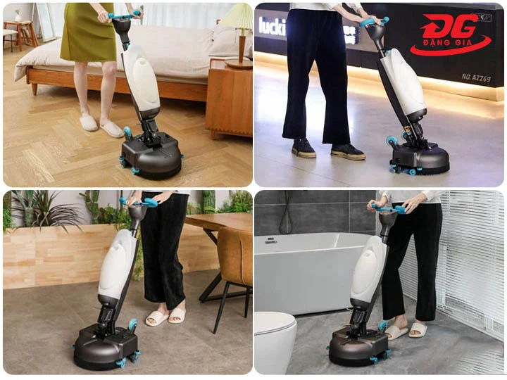 ứng dụng máy chà sàn liên hợp mini Kumisai KMS-210