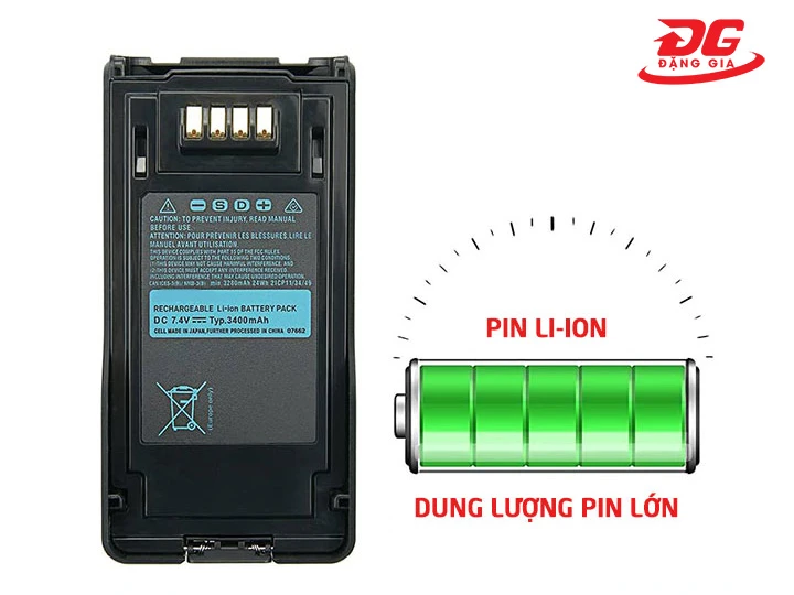 Dung lượn pin bộ đàm Kenwood TK H20