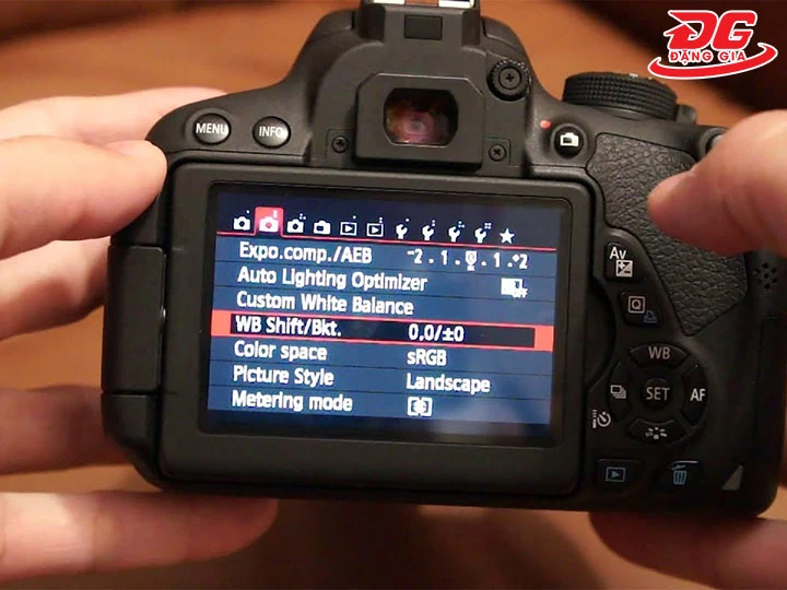 thiết lặp cho máy ảnh Canon