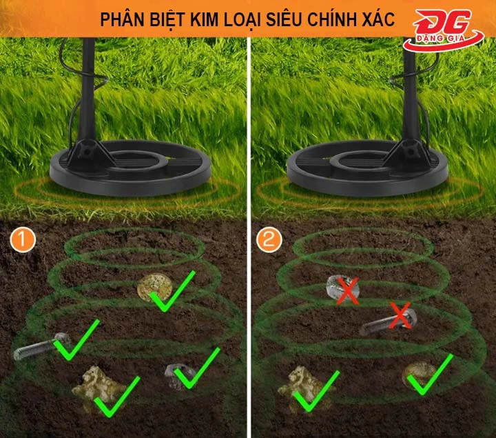 máy dò kim loại TM-89 phân biết kim loại tốt