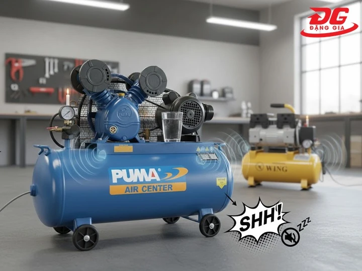 Máy nén khí 0.5hp khởi động nhanh, giảm tiếng ồn