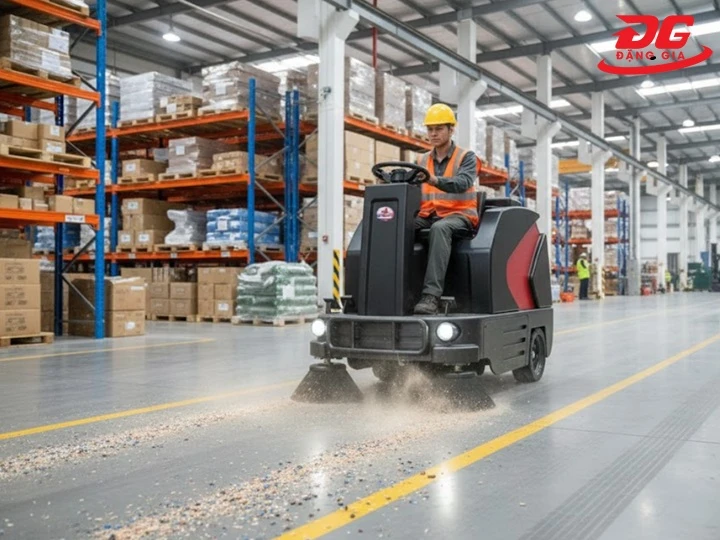 Xe quét rác ngồi lái DQC - Tech 6F