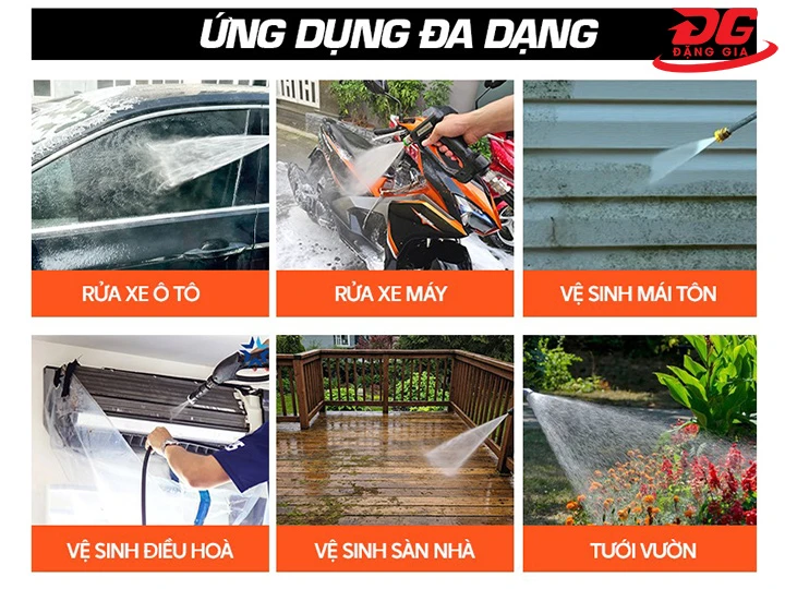 ứng dụng máy rửa xe Honda HD 101A