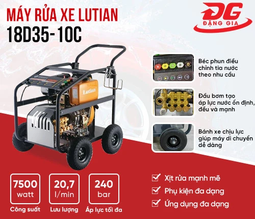 Máy rửa xe dầu Diesel LUTIAN 18D35-10C 2