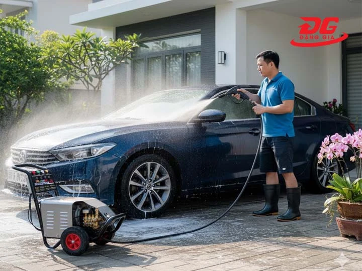 máy rửa xe Jetman xịt rửa hiệu quả