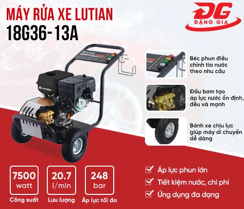 Máy rửa xe chạy xăng Lutian 18G36-13A 2