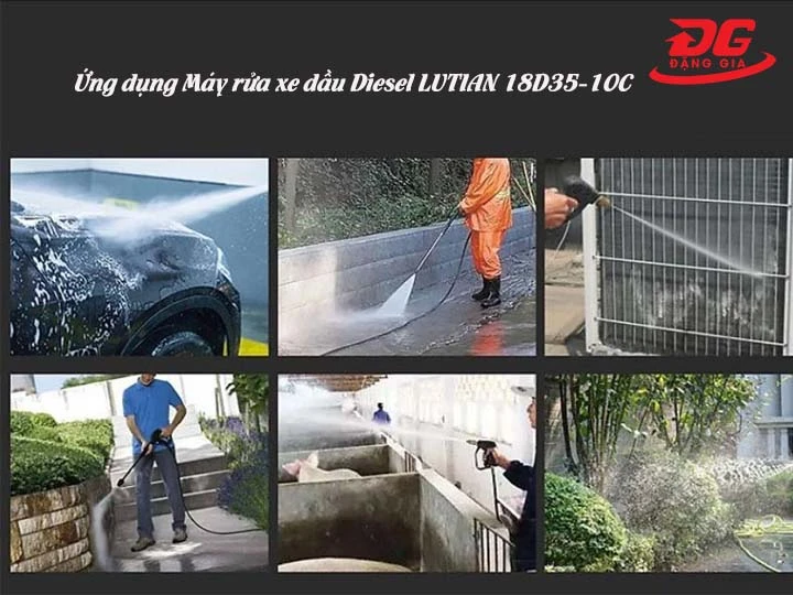 ứng dụng Máy rửa xe dầu Diesel LUTIAN 18D35-10C